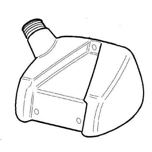 SERBATOIO CARBURANTE NUDO IN PLASTICA PER DECESPUGLIATORE  EFCO 8260 8220 8200