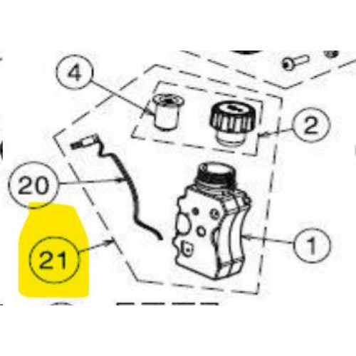 KIT SERBATOIO OLIO POTATORE VOLPI KVS8000P COMPLETO DI POMPA
