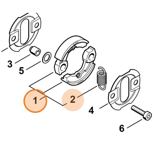 STIHL Frizione per FS 130 110 100 90 SP 90 HT 101 105 131 135 KM 90 100 130 R Originale