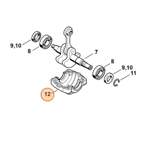 STIHL COPPA OLIO ALBERO MOTORE PER MOTOSEGA MS 171 181 211 ORIGINALE